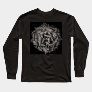 Backyard Flowers In Black And White 77 Long Sleeve T-Shirt